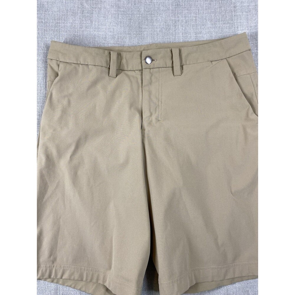 Lululemon Shorts Mens 35 Beige Stretch Tech Chino 10" Inseam Golf Gym Casual - Picture 2 of 10